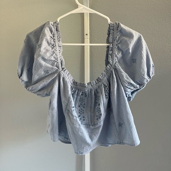 Zara Tops Zara Blue Top Poshmark